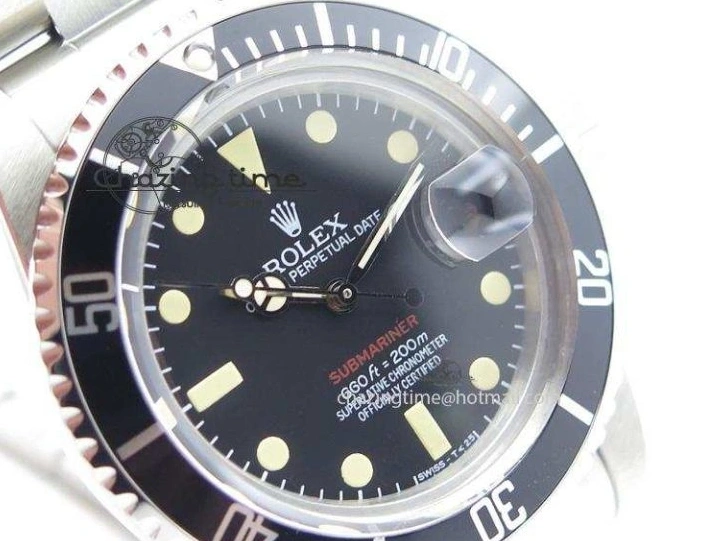 MiroTime 0402 SoftTouch Vintage 1680 JKF Best Edition Red Submariner On Bracelet A 3982